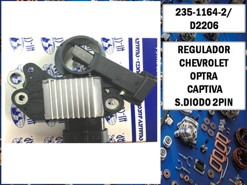 Regulador Chevrolet Optra Captiva 2pin Aveo Hicorp D2206