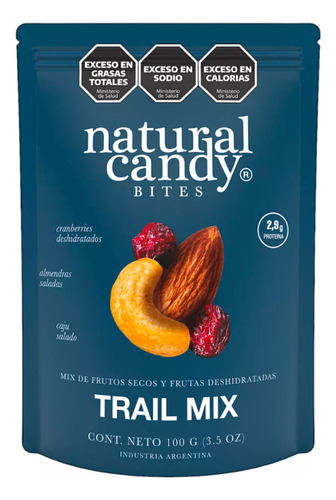 Mix De Frutos Salados Trail Mix Natural Candy 100 Gr