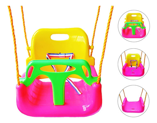 Columpio Silla 3 En 1 Ajustable Portátil Niños Asiento Bebé