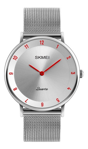 Skmei Clásico 1264 Reloj Delgado Hombre Elegante Acero