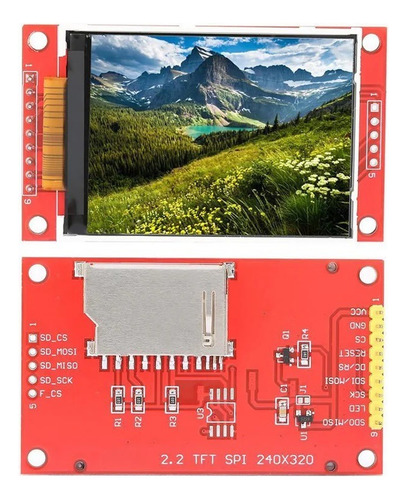 Display Lcd Color Tft 2.2 Pulgadas 240x320 Spi Sd Ili9341