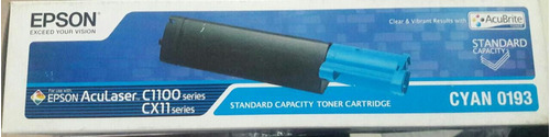 Toner Epson Original Aculaser C1100 Cx11 S050193 Cyan