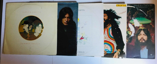 Lote De 5 Vinilos Acetatos De Seals & Crofts Importados Lps