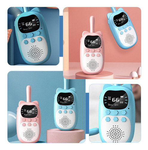 Interfonos Portátiles De Dibujos Animados Con Walkie Talkies