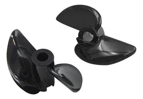 2 Hélices De Barco Rc Subacuáticas 30mmx3cm 30mmx3cm Negro