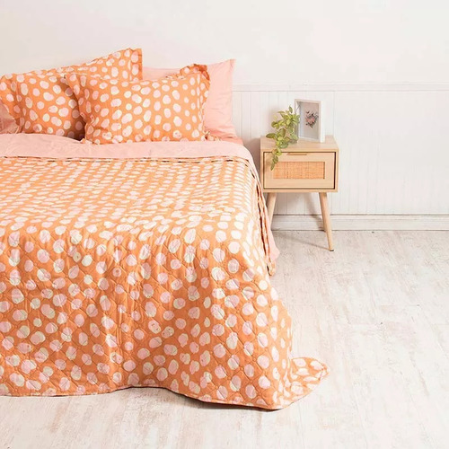 Set Cobertor Quilt Estampado + Sabana 2 Plazas Verano