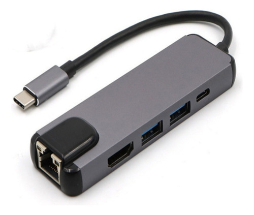 Cargador Usb C A Rj45 Hdmi Hub Gigabit Ethernet 4k Usb 3.0