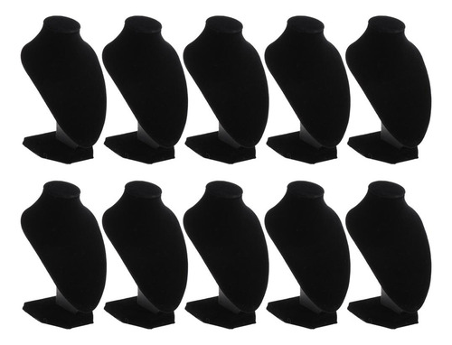 Collar De 10 Piezas De Joyería De Terciopelo Negro