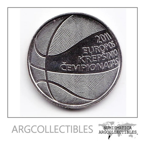 Lituania Moneda 1 Litas 2011 Campeonato De Baloncesto