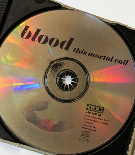 Cd This Mortal Coil - Blood - Imp U.k. - 1991 Cd Simples (Usado)