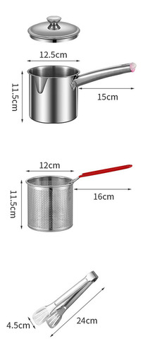 Panela Para Fritar, Portátil, Com Pinças 1.2l
