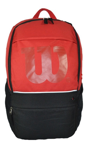 Mochila Porta Notebook 17 Wilson Urbana Reforzada Grande Color Rojo