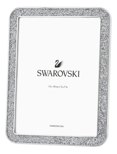 Marco De Fotos Swarovski Minera Plata Talla Única