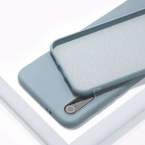Funda Silicona Líquida Premium + Vidrio Galaxy M10 M20 M30
