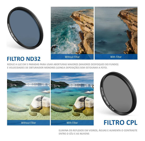 Neewer Clip On 67mm Kit Filtro Lentes Celular Clip Lente Zapata Fría Pomo Bloqueo Cpl Nd32 6 Puntos Estrella 4 Filtros Color Graduado Compatible con Iphone 15 Pro Max 14 13 Samsung S22 S23