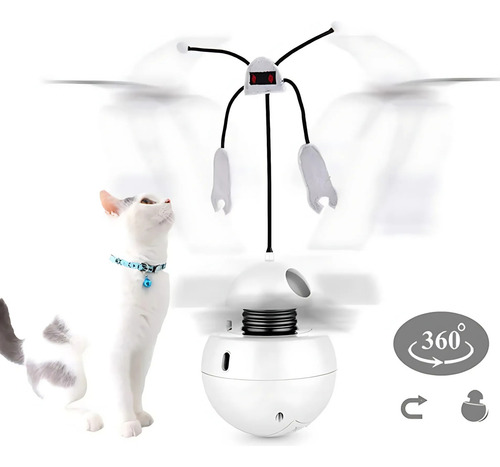 Brinquedo Robô Interativo Para Gatos Com Luz LED E Movimento – Pilha AA
