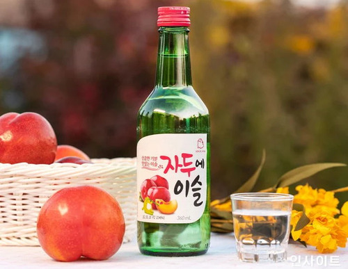2 Botellas Soju Jinro Alcohol Coreano Ciruela De Sabor 360ml