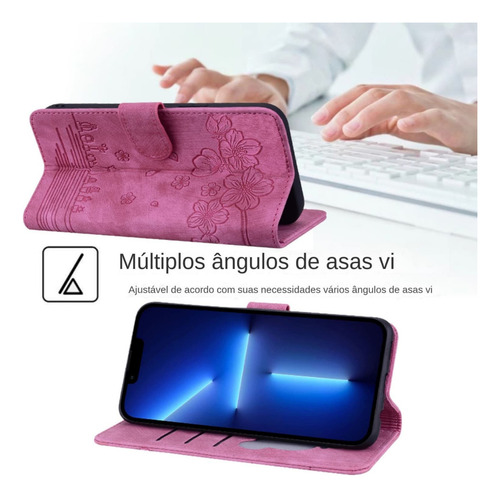 Funda De Piel Para Teléfono Samsung Galaxy S25 S24 S23 S22 S21, Pintura Al Óleo Con Forma De Gato, Floral, Folio, Tapa Magnética, Tarjetero