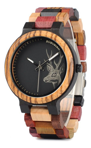 Bobo Bird Mens Relojes De Madera Coloridos Relojes De Pulser