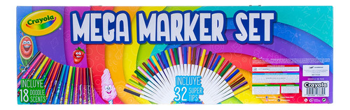 Crayola Marcadores Mega Marker Set Plumones Con Aroma Multicolor