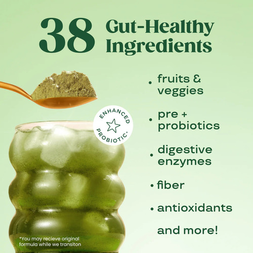 Superfood Greens En Polvo De Bloom Nutrition, Digestivo Berry