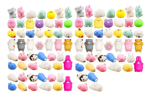 100 Piezas De Juguetes Blandos Antiestrés En Miniatura
