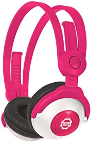 Kidz Gear Auriculares Estereo Con Bluetooth Para Niños Rosad