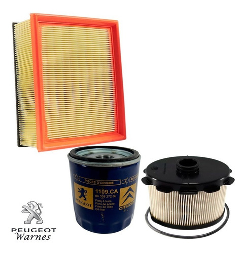 Kit 3 Filtros Originales Peugeot 207 Compact Diesel 1.9