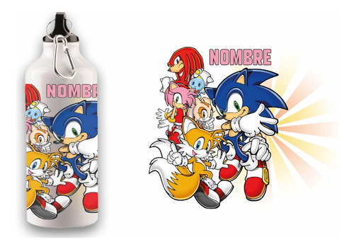 Botella Caramañola Sonic Personalizada