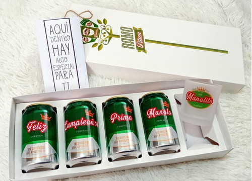 Ramo Pilsen + Vaso Cervecero Personalizado Regalo Papá