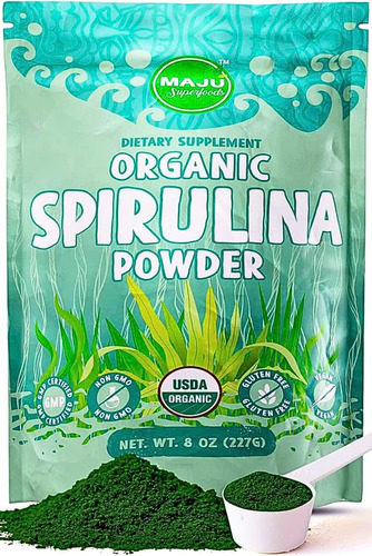 Polvo De Espirulina Cultivado En California No Irradiado 