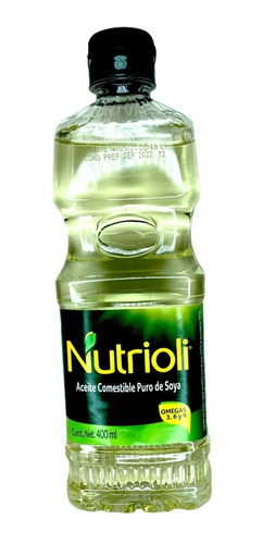 Aceite Nutrioli De 400 Ml Puro De Soya