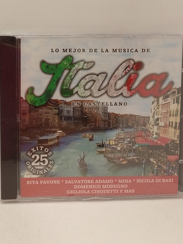 Lo Mejor De La Música De Italia En Castellano Cd Nuevo 