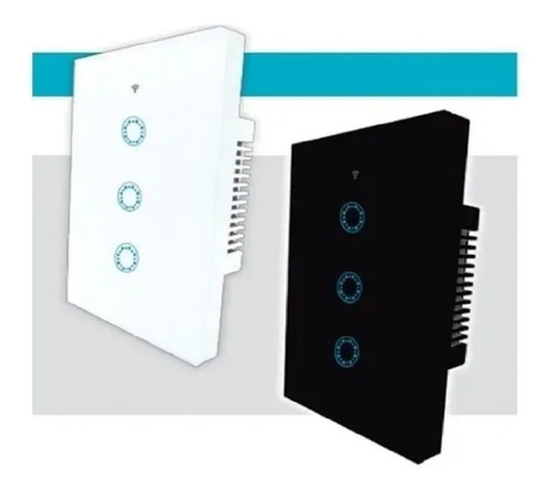 Imagen 2 de 9 de Interruptor Tecla Pared 3 Canales Touch Wifi Smart Domotica