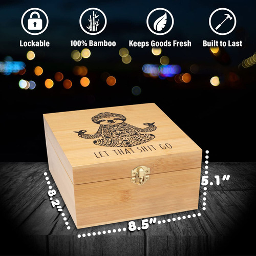 Set De Caja De Almacenamiento De Bambú Meditación De ...