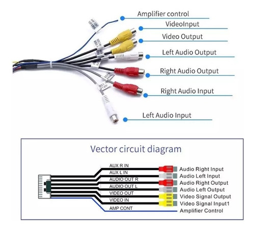 Arnés De Componentes Para Radio Android, Subwoofer, Amplific