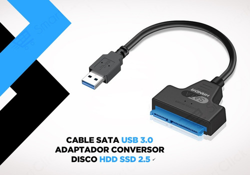 Imagen 6 de 10 de Cable Sata Usb 3.0 Adaptador Conversor Disco Hdd Ssd 2.5