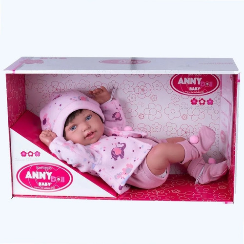 Boneca Menina Anny Doll Baby Bebê Reborn