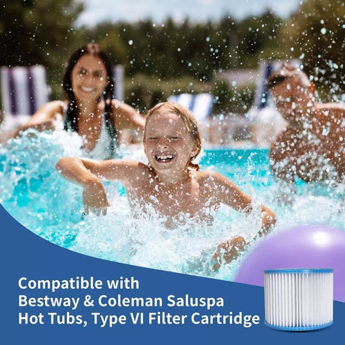 Pacote Com 6 Tipos De Filtro De Piscina Bestway, Lay-z-spa E
