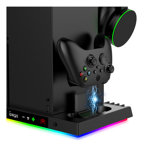 Enfriator Charger Base With Rgb Light For Xbox Series X