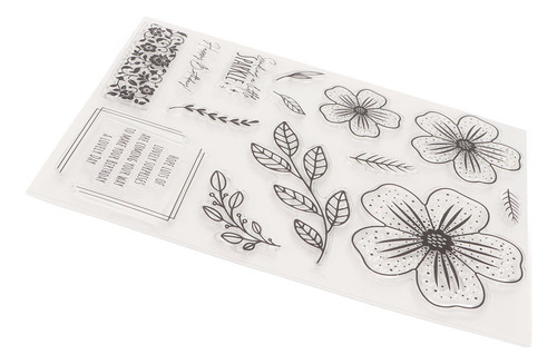 Sellos Transparentes Con Diseño De Hojas De Flores, 10 Unida