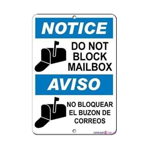 Placa De Advertencia De Señal De Tráfico Aviso No Blo...