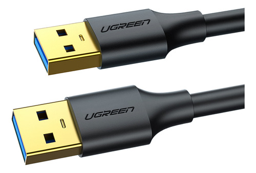 Cable USB 3.0 Ugreen tipo A macho a macho, 2 metros, negro