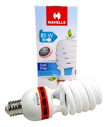 Foco 85w 220v E39 Fluorescente Luz Fría 6500k Havells