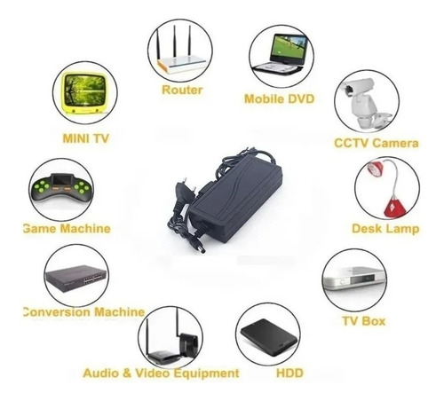 Fuente De Poder 12v 5a 60w Cargador Transformador / 217003