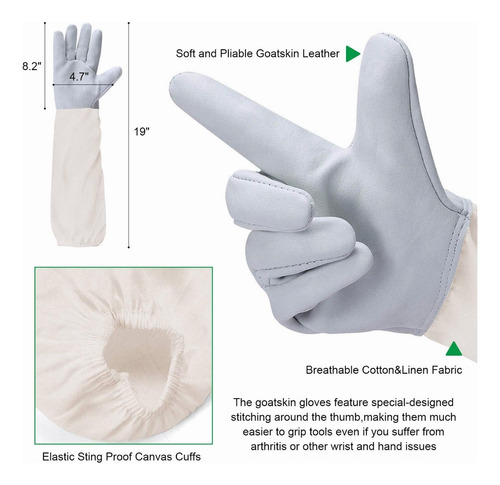 A Traje De Apicultor Completo Talla Xl Con Guantes