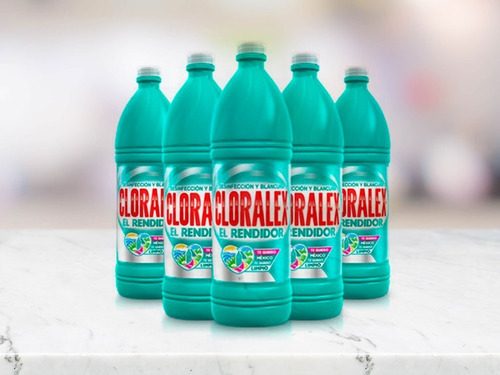 Caja Blanqueador Cloralex El Rendidor 15p/1.17l Elimina 99