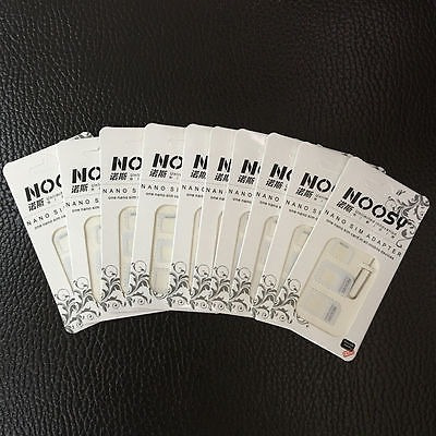 10pcs Nano Sim Tarjeta Al Convertidor Del Adaptador Estándar