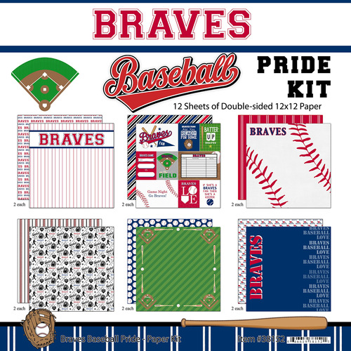Scrapbook Customs Brave Pride Kit Beisbol