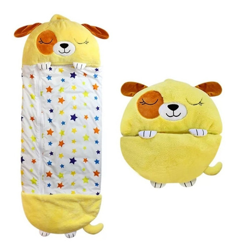 Peluche Almohada Y Saco De Dormir Niños  Happy 130cm